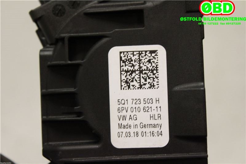 Pedal gass til VW Passat 2015-2019 (Fase 1) (B8) (B8) (VOLKSWAGEN|5Q1 723 503 H|5Q1 723 503 K|5Q1723503H)