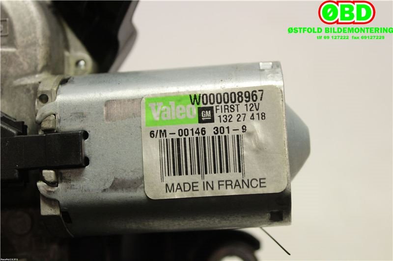 Viskermotor bakrute til Opel Insignia A 2009-2014 (OPEL|13227418|W000008967)