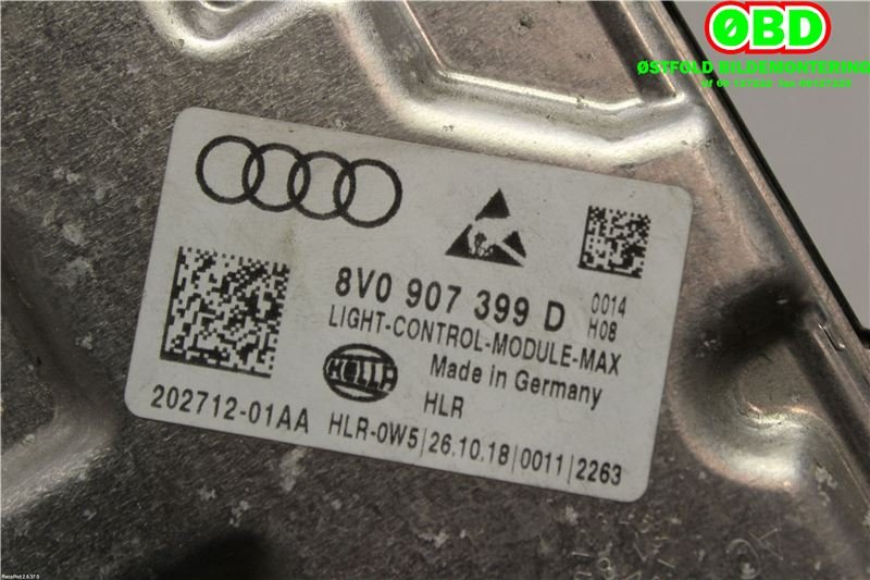 Styreenhet xenon/ballast til VW e-Golf 2017-2020 (Fase 2)  (VOLKSWAGEN|8V0 907 399 D||8V0907399D)