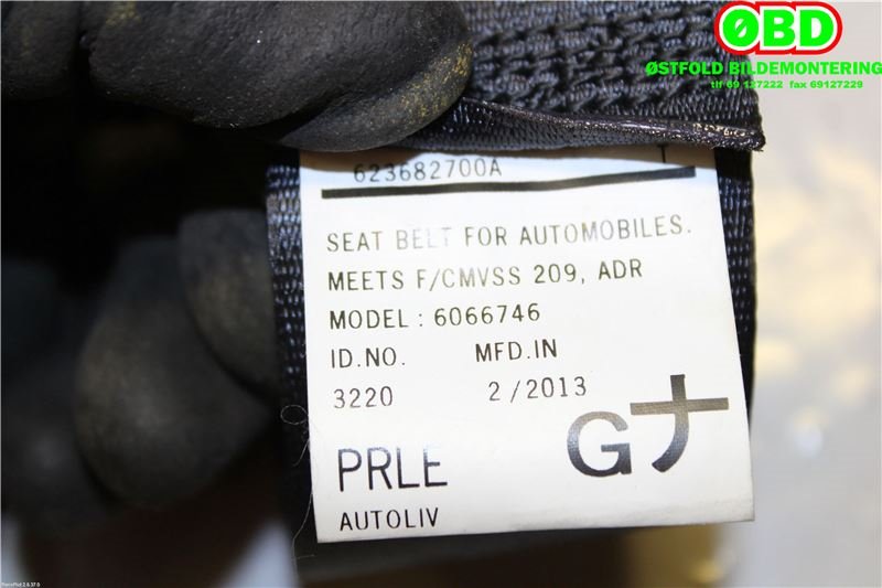 Airbag beltestrammer til Peugeot 4008 2012-2017  (PEUGEOT|1609820880|)