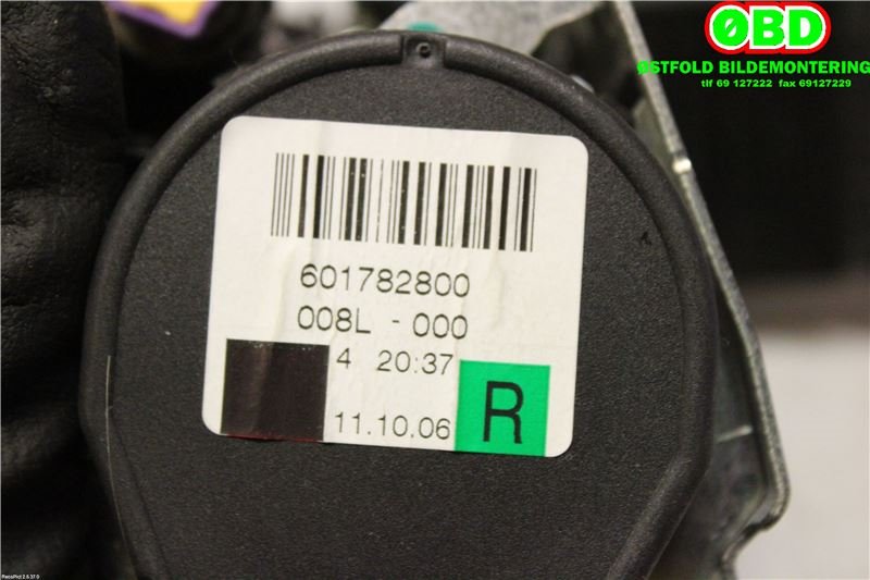 Airbag beltestrammer til Audi A8 2003-2010 (Type II)  (AUDI|4E1857706|)