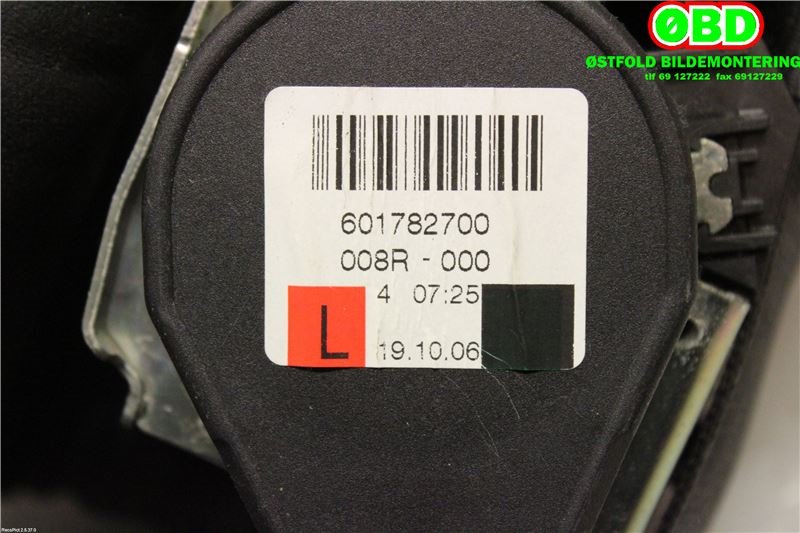 Airbag beltestrammer til Audi A8 2003-2010 (Type II) (AUDI|4E1857705|)