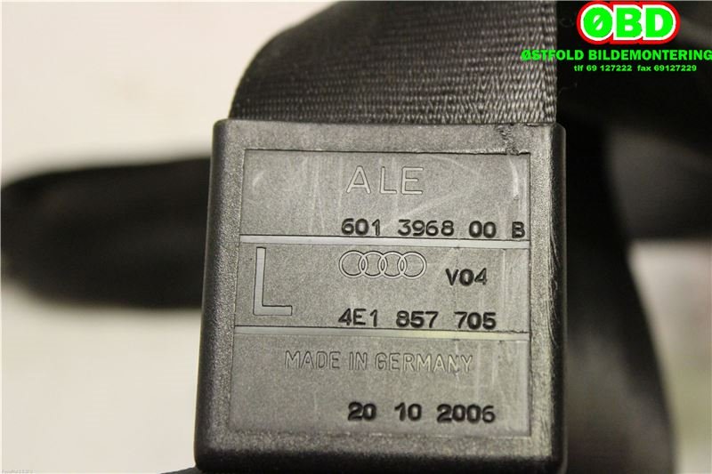 Airbag beltestrammer til Audi A8 2003-2010 (Type II) (AUDI|4E1857705|)