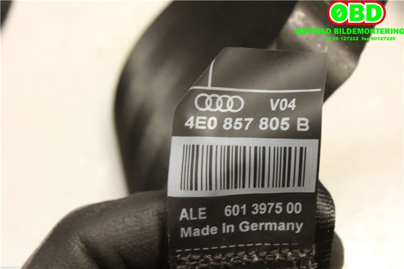 Airbag beltestrammer til Audi A8 2003-2010 (Type II)  (AUDI|4E0 857 805 B||4E0857805B)