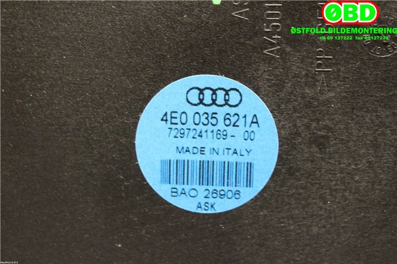 Bilstereo diverse til Audi A8 2003-2010 (Type II)  (AUDI|4E0 035 621 A||4E0035621A)