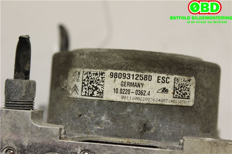 ABS sentral til Peugeot 2008 2013-2019 (Type I)  (PEUGEOT|1611535780|1611747080|9809312580)