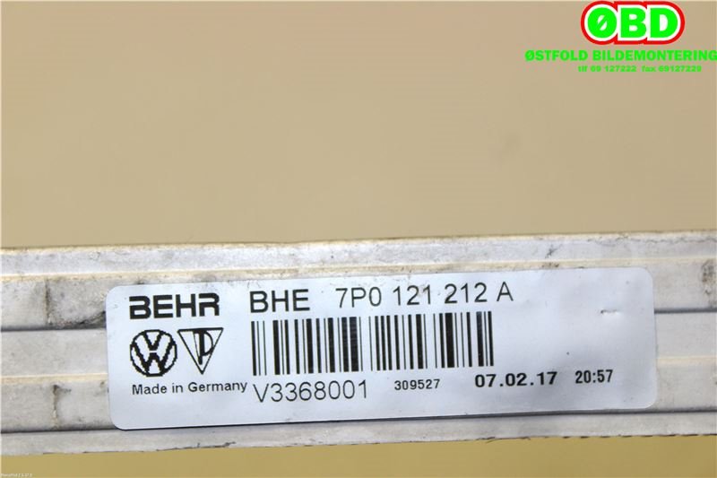 Radiator (automat gir) til Porsche Cayenne 2010-2017 (92A) (92A) (PORSCHE|958 106 212 10||7P0121212A)
