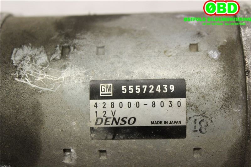 Starter til Opel Mokka 2012-2016 (Type I, Fase 1)  (OPEL|55572439|1202229|4280008030)