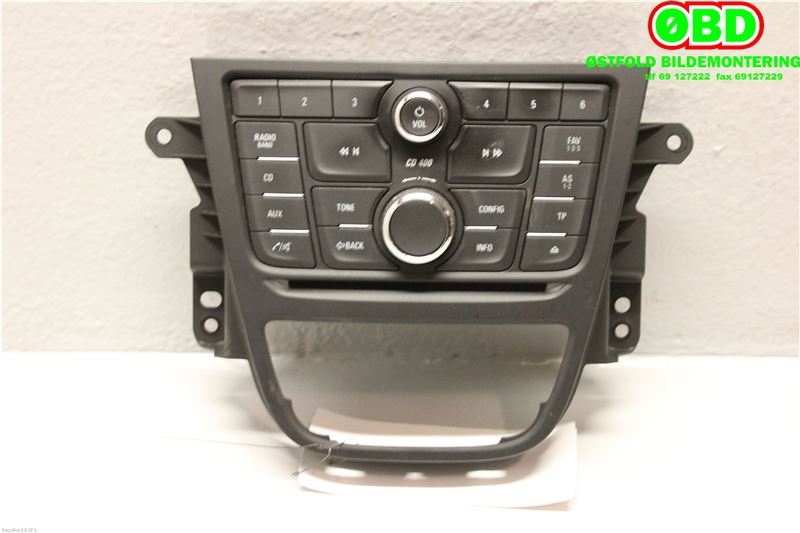 Bilstereo til Opel Mokka 2012-2016 (Type I, Fase 1) (OPEL|95052531|1781218|)