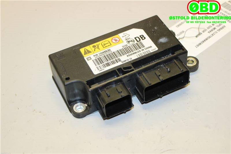 Airbag elektronikk til Opel Mokka 2012-2016 (Type I, Fase 1) (OPEL|13586630|6237218)