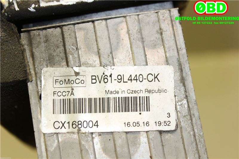Intercooler til Ford Transit Connect 2013-2018 Type II, Fase 1  (FORD|2027395||BV619L440CK)