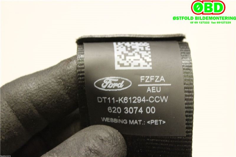 Airbag beltestrammer til Ford Transit Connect 2013-2018 Type II, Fase 1  (FORD|1851418||DT11K61294CCW)