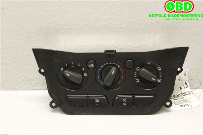 Varmeapparat betjening til Ford Transit Connect 2013-2018 Type II, Fase 1 (FORD|2010116||DT1T18549BD)