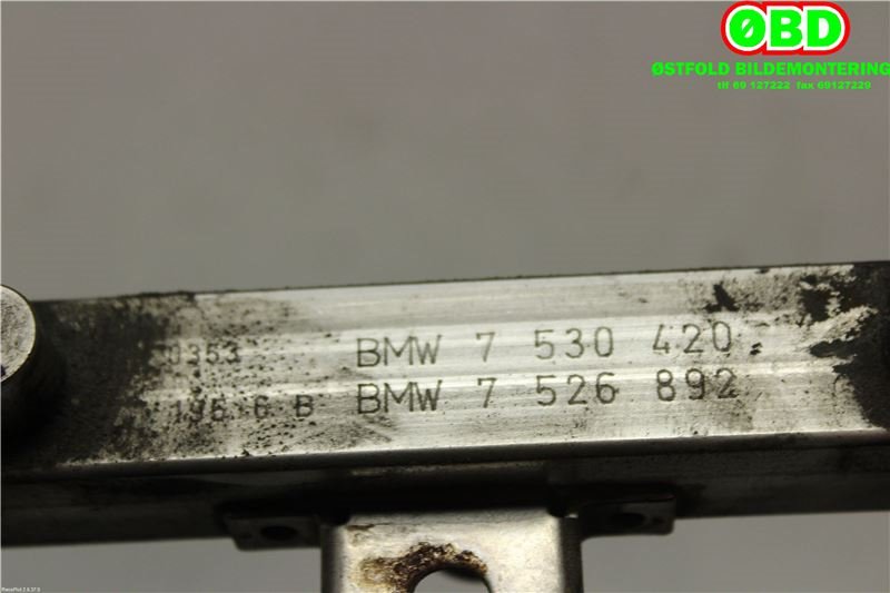 Dyseskinne (fuelrail) til BMW 1-Serie 2004-2011 (E81/E82/E87/E88) (E81/E82/E87/E88) (BMW|13537530420||7530420)