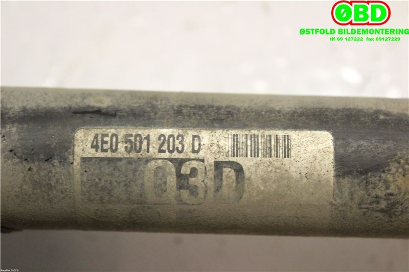 Drivaksel venstre bak til Audi A8 2003-2010 (Type II) (AUDI|4E0 501 203 D|4E0 501 203 DX|4E0501203D)