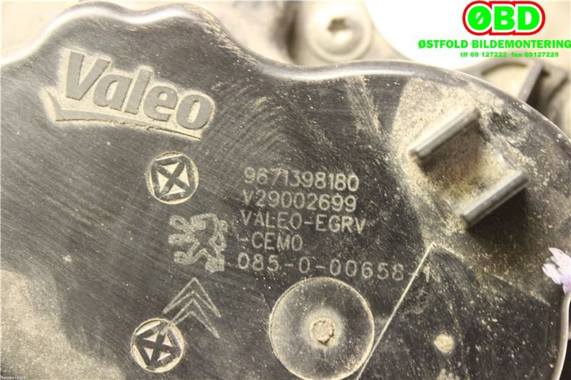 EGR-ventil til Peugeot 3008 2009-2016 (Type I)  (|9671398180)