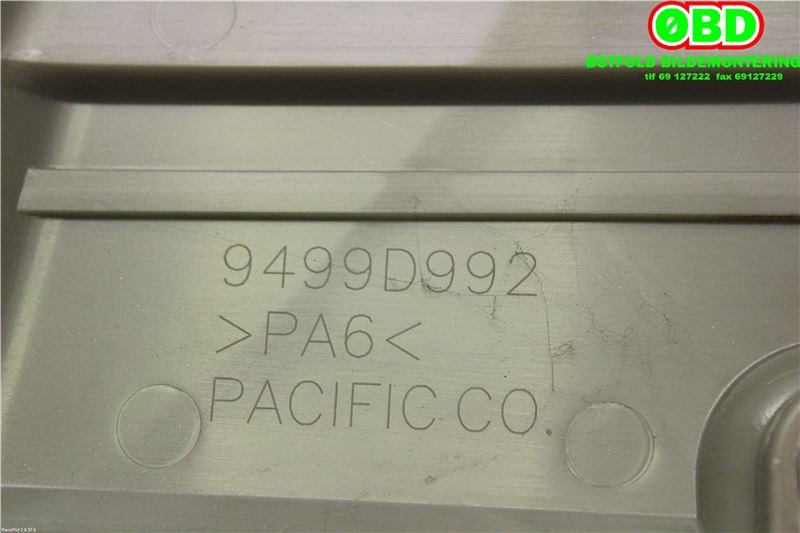 Motordeksel over motor til Mitsubishi Outlander 2015-->> (Type III, Fase 2)  (MITSUBISHI|9499D992|)