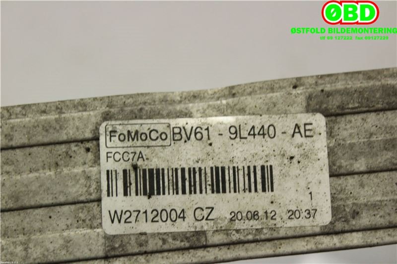 Intercooler til Ford Focus 2011-2014 (Type III, Fase 1)  (FORD|1787935||BV619L440AE)