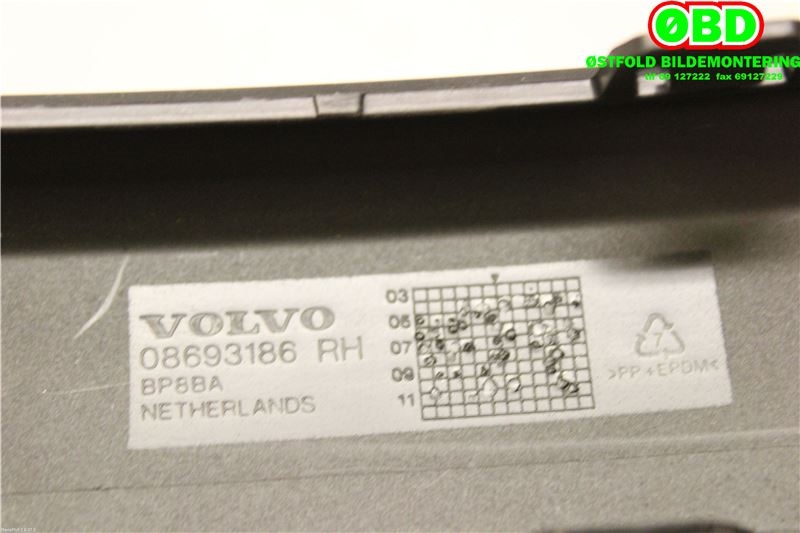 Diverse deler til Volvo S60 2005-2010 (Type I, Fase 2)  (|8693186)