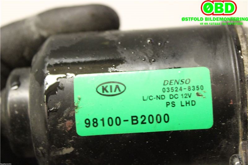 Viskermotor frontrute til Kia Soul 2014-2019 (Type II) (KIA|98110B2000||98100B2000)
