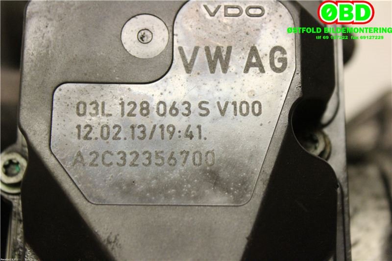 Spjeldhus til VW Crafter 2011-2016 (Type I, Fase 2)  (VOLKSWAGEN|03L 128 063 S||03L128063S)