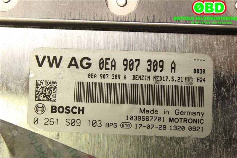 Styreenhet diverse til VW e-Golf 2017-2020 (Fase 2)  (VOLKSWAGEN|0EA 906 016 E|0261S09103|0EA907309A)
