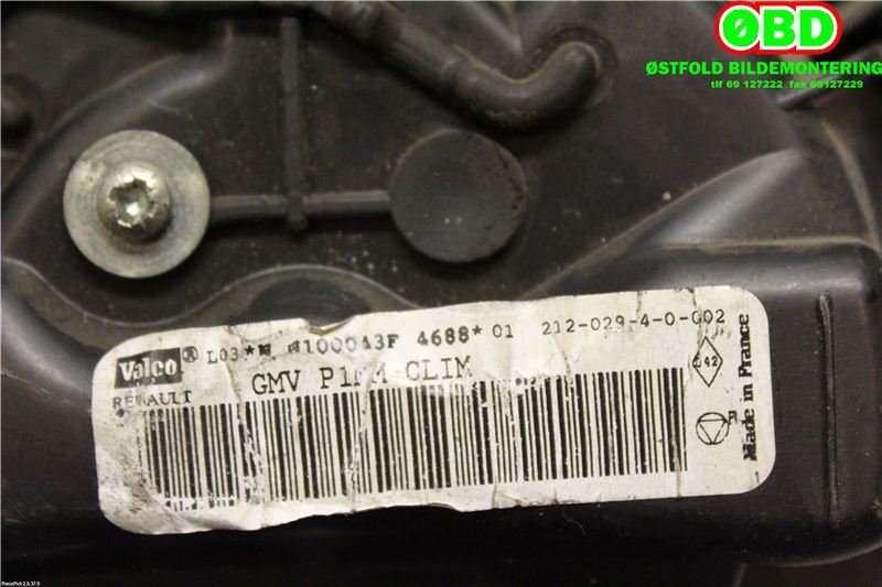 Varmeapparat motor til Nissan Micra 2003-2010 (K12) (K12) (NISSAN|27226AX100|)