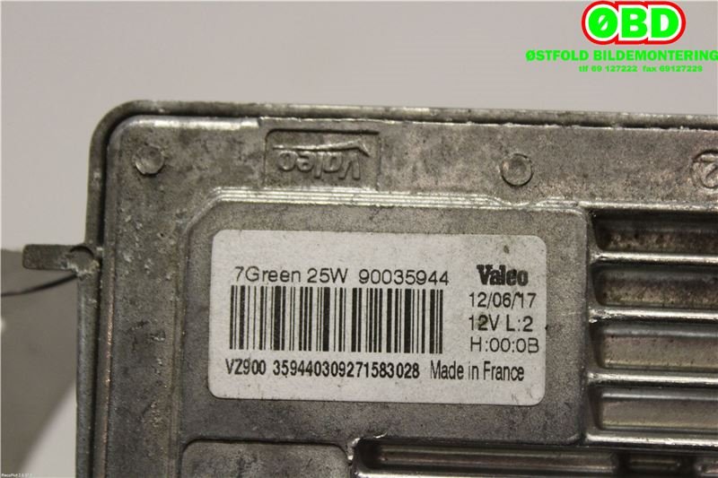 Styreenhet xenon/ballast til Toyota Proace 2016-->> (Type II)  (TOYOTA||90035944)