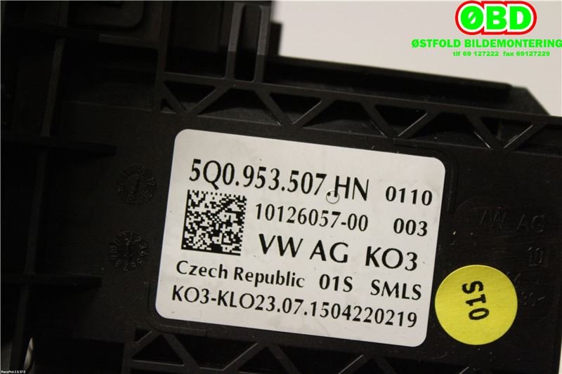 Bryter combi til VW e-Golf 2014-2017 (Fase 1)  (VOLKSWAGEN|5Q0 953 513 AJ||5Q0953507HN)