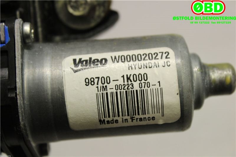 Viskermotor bakrute til Hyundai Ix20 2010-2017 (HYUNDAI|987001K000|W000020272)