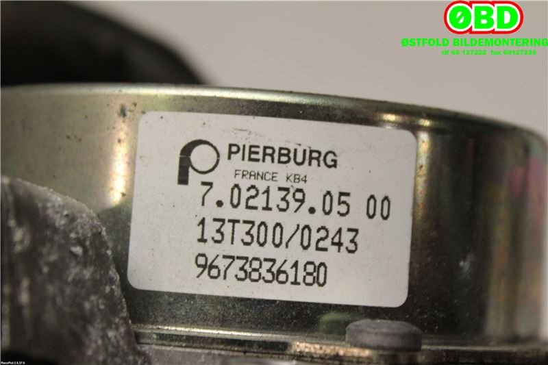 Vakuumpumpe til Ford Focus 2011-2014 (Type III, Fase 1)  (FORD|1707027||9673836180)