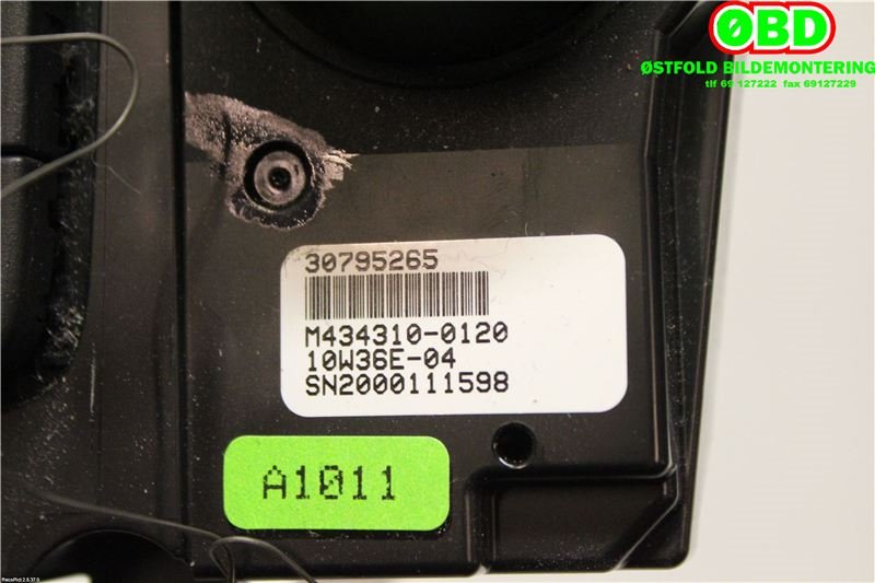 Varmeapparat betjening til Volvo S60 2010-2014 (Type II, Fase 1)  (VOLVO|30795271||30795265)