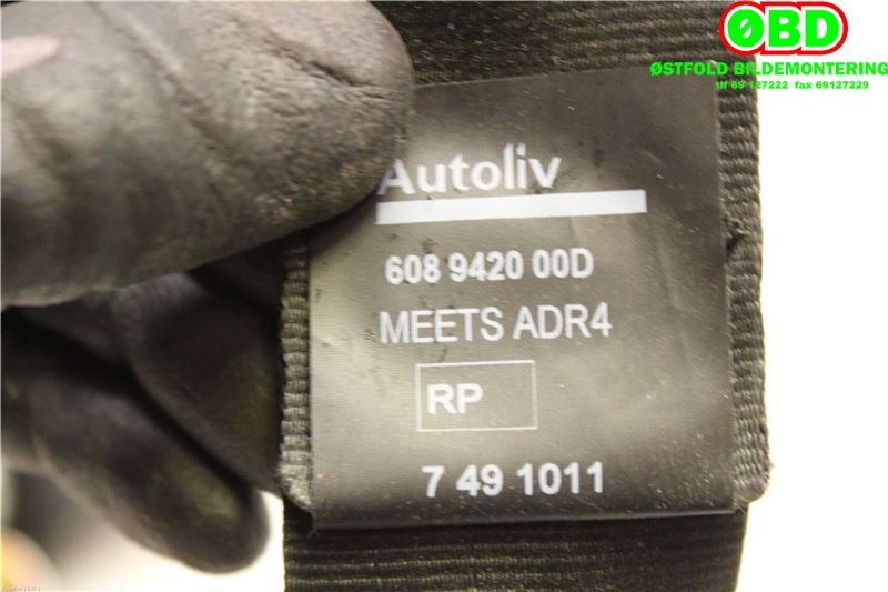 Airbag beltestrammer til Nissan Qashqai 2007-2010 (Type I, Fase 1)  (NISSAN|)