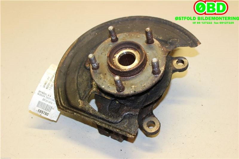 Hjulspindel høyre foran til Nissan Qashqai 2010-2014 (Type I, Fase 2)  (NISSAN|40014JD000|)