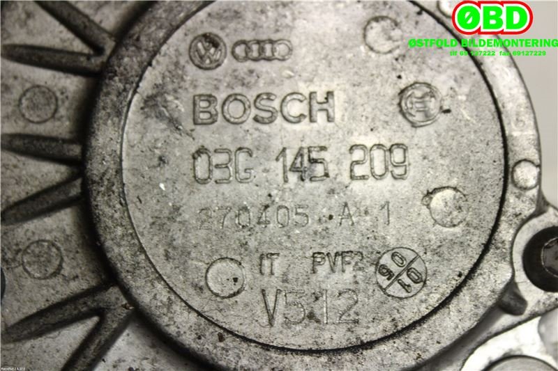 Dieselpumpe til Audi A6 2005-2008 (Type III, Fase 1) (C6) (C6) (AUDI|03G 145 209 D||03G145209)