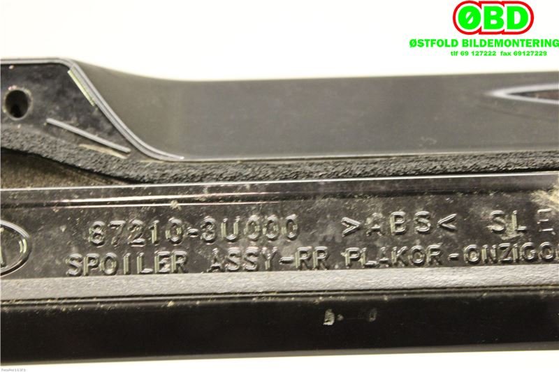 Spoiler bakluke til Kia Sportage 2010-2016 (Type III) (KIA|872103U000|)