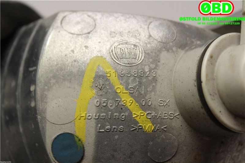 Blinklykt venstre til Fiat Punto 2010-->> (Type III, Fase 2) EVO EVO (FIAT|51858823|)