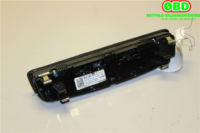 Varmeapparat betjening til Audi A3 2012-2016 (Type III, Fase 1)  (AUDI|8V0820043G|)