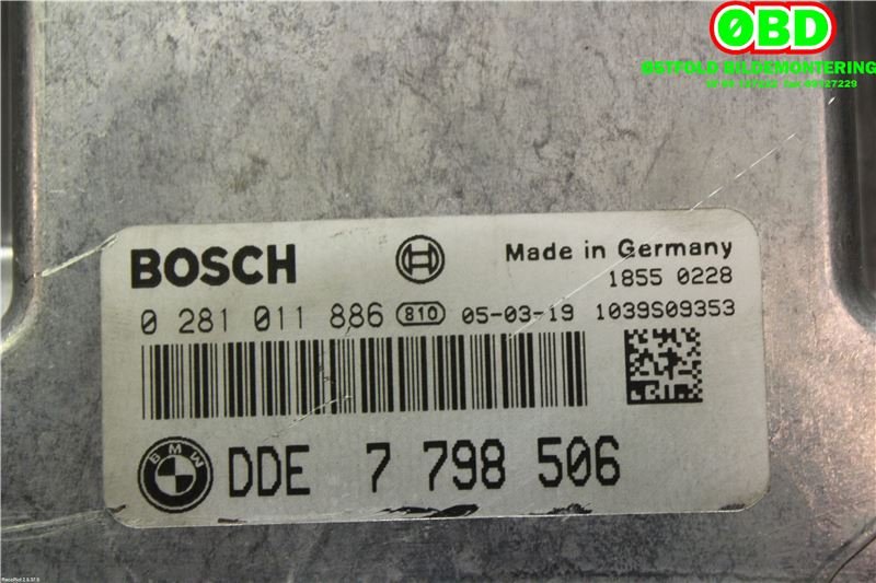 Styreenhet motor til BMW 7-Serie 2000-2008 (E65/E66/E67/E88) (E65/E66/E67/E88) (BMW|13 61 7 808 222|0281011886|7798506)