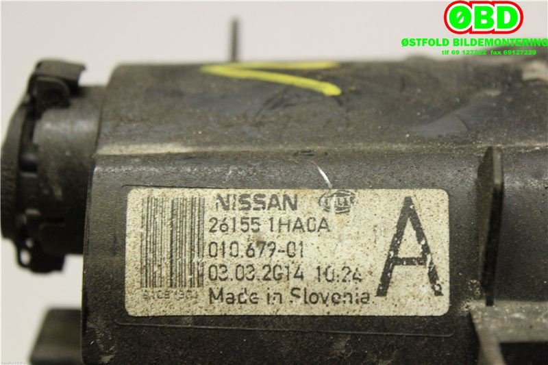 Tåkelykt venstre foran til Nissan Note 2013-2017 (Type II)  (NISSAN|261551HA0A|)