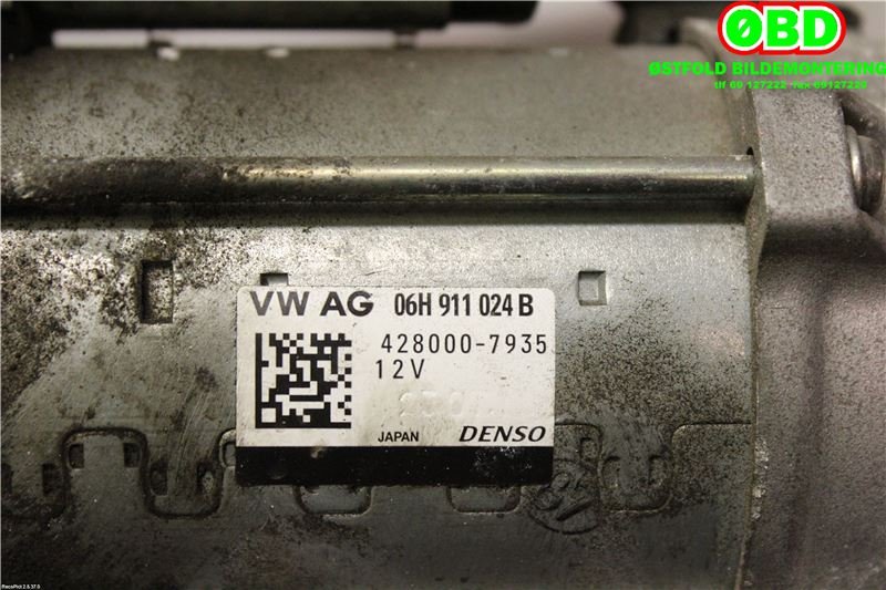 Starter til Audi A4, Allroad 2009-2016 (Type I) (B8) (B8) (AUDI|06H 911 024 B|06H 911 024 BX|06H911024B)