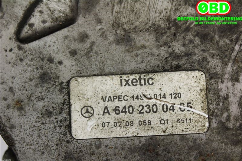 Vakuumpumpe til Mercedes A-Klasse 2005-2012 (W169) (W169) (MERCEDES|A 640 230 04 65||6402300465)