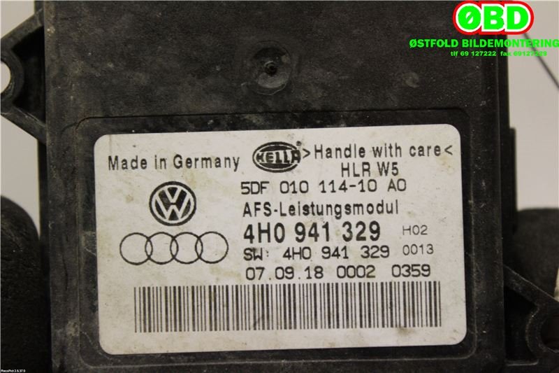Styreenhet xenon/ballast til Škoda Superb 2015-->> (Type III)  (SKODA|4H0 941 329||4H0941329)