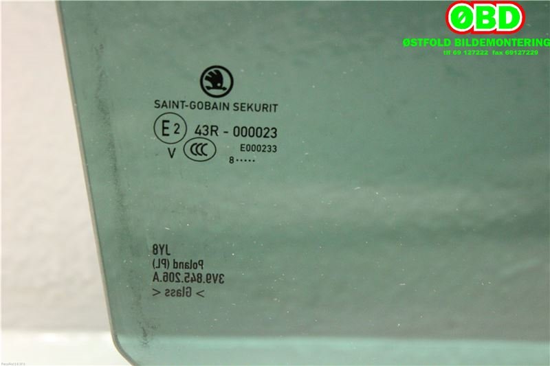 Siderute høyre bak til Škoda Superb 2015-->> (Type III) (SKODA|3V9 845 206 A|)