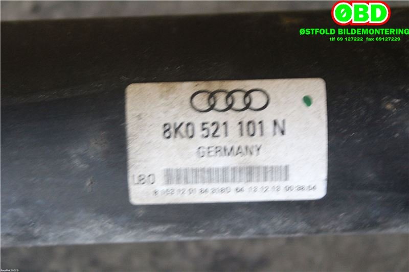 Mellomaksel til Audi A4, Allroad 2009-2016 (Type I) (B8) (B8) (AUDI|8K0 521 101 N|8K0 521 101 AA|8K0521101N)