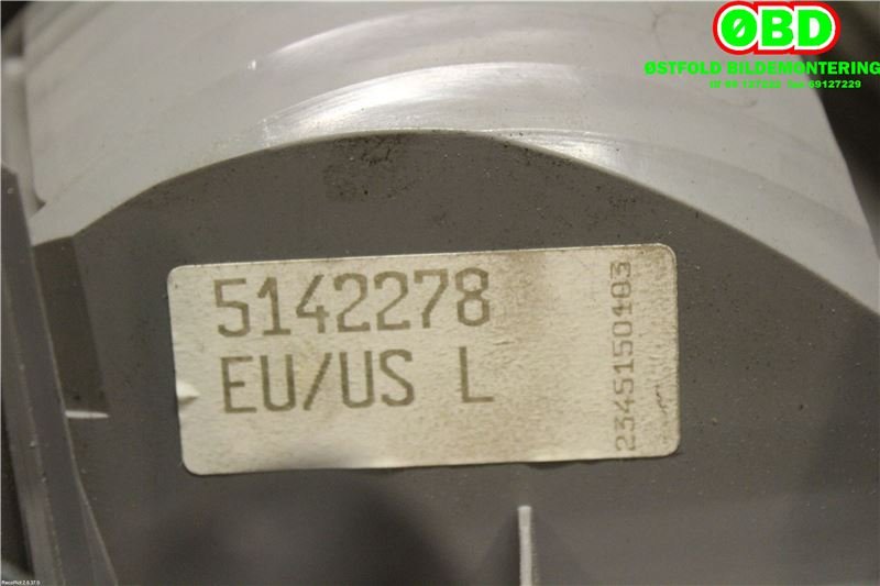 Baklykt venstre indre til Saab 9-5 2001-2005 (Type I, Fase 2)  (SAAB|5142278|)
