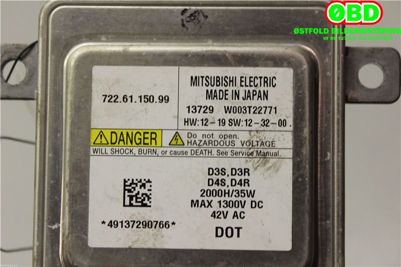 Styreenhet xenon/ballast til Volvo V40 2012-2019  (VOLVO|31335777|7226115099|W003T22771)