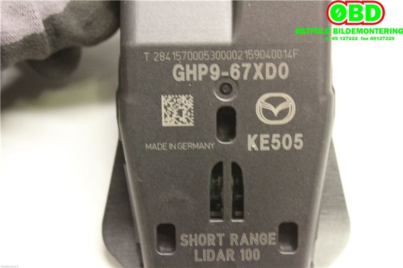 Sensor radar til Mazda 3 2016-2019 (Type III, Fase 2)  (MAZDA|GHP967XD0B||GHP967XD0)