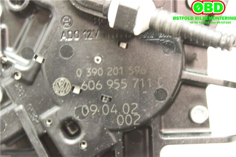 Viskermotor bakrute til VW Polo 2005-2009 (Type IV, Fase 2)  (VOLKSWAGEN|6Q6 955 711 C||6Q6955711C)