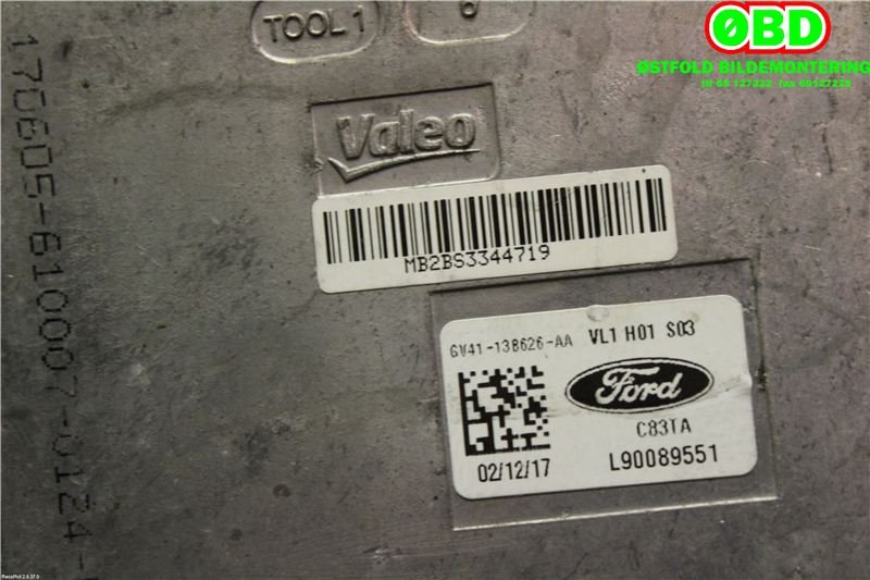 Styreenhet xenon/ballast til Ford Kuga 2013-2019 (FORD|2043391||GV41138626AA)